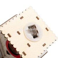 Украшение подвесное Дом 11,5х10см светящееся, дерево 3 вида LG-004 от магазина "Карандаш"