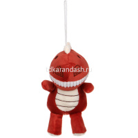 Брелок меховой "Дракончик" 12см 3 цвета на веревке 394-449 от магазина "Карандаш"