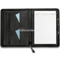 Папка на молнии "Лидер" 34х26х2см 1 отделение, искусственная кожа, черная 123 от магазина "Карандаш"