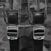 Рюкзак 37х28х17см, 780гр, 2 отделения, 4 кармана, USB разъем, паттерн с блеском, черный ВР89819 от магазина "Карандаш"