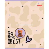 Тетрадь А5 24л клетка "Пушистый мишка" на скобе 5 дизайнов 24Т5В1/089536 от магазина "Карандаш"