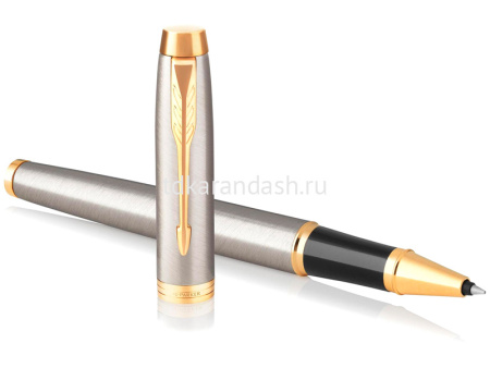 Ручка РЧ "Parker IM Core Brushed Metal GT" F черная 1931663 от магазина "Карандаш"