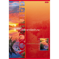 Тетрадь А4 80л клетка "Аквалайф" на скобе выборочный лак 3 дизайна 80Т4вмB3/013234 от магазина "Карандаш"