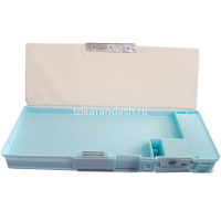 Пенал "Космонавт" 24х9х3,5см с точилкой, на магните, пластик, 2 отделения, 2 цвета 11661-24 от магазина "Карандаш"