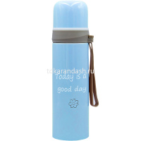 Термос 350мл с надписью, 4цв. металл Y9782-19 от магазина "Карандаш"