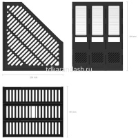 Лоток д/бумаг вертикальный 3 отделения 255х215х293мм "Classic" сборный черный 13096 от магазина "Карандаш"