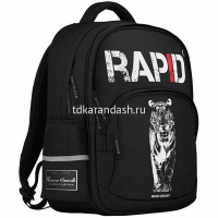 Рюкзак "Хищные звери. Тигр" 40х30х19см, 800гр, 2 отделения, 3 кармана, черный 12-002-219/01 от магазина "Карандаш"