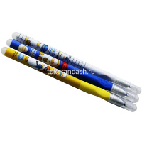 Ручка гелевая пиши-стирай "Уточка" 0,5мм синяя, резиновый грип, ассорти GP-8207/11689-24 от магазина "Карандаш"