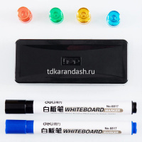 Доска стеклянная белая 900*1200мм (4 магнита, 2 маркера, губка) 50045 от магазина "Карандаш"