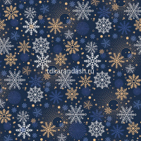 Бумага упаковочная 70см х 1м "Премиум. Новый год" мелованная 5 дизайнов УБ-4378 от магазина "Карандаш"