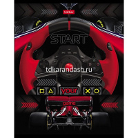 Тетрадь А5 48л клетка "Автоспорт" на скобе 3D лак матовая ламинация 5 дизайнов 075714 от магазина "Карандаш"