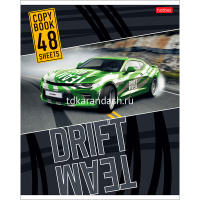 Тетрадь А5 48л клетка "Drift Team" на скобе, 5 дизайнов 48Т5В1/051547 от магазина "Карандаш"