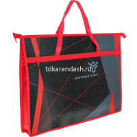 Папка с ручками А3 470х335х50мм "Geometry" на молнии пластик ПМ-А3-26 от магазина "Карандаш"