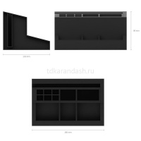 Подставка-органайзер "Leader Classic" 28,5х12,5х16,5см 12 отделений, пластик, черная 21746 от магазина "Карандаш"