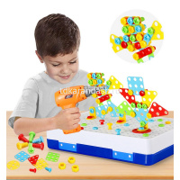 Конструктор-мозаика 239дет., с шуруповертом и ключом, в чемодане, пластик 2003733/YM002 от магазина "Карандаш"