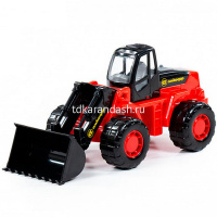Трактор "Умелец-погрузчик" в сетке, пластик 24x11x11,5см 35400 от магазина "Карандаш"
