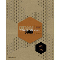 Тетрадь А5 96л клетка "Графика" на скобе крафт 5 дизайнов 96Т5В1/066348 от магазина "Карандаш"