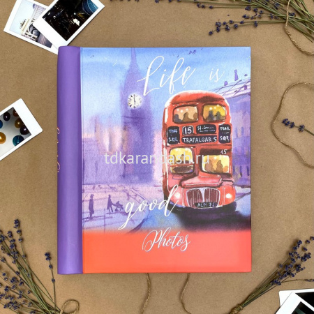 Фотоальбом магнитный 20 листов 23х28см "Watercolor travel. Лондон" 29х25х3см FA 20М.006-1 от магазина "Карандаш"