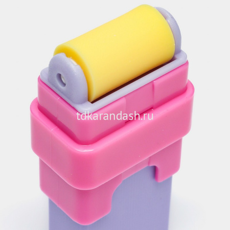 Ластик 60x26x16мм с липким роликом д/удаления остатков ластика, пластик VP154 от магазина "Карандаш"