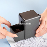 Точилка механическая 1 отв. 106х63х111мм с регулировкой диаметра заточки, пластик, черная 71160Black от магазина "Карандаш"