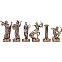 Шахматный набор "Битва Титанов" 36х36см дерево/металл (фигуры золото/серебро) MP-S-18-36-BLU от магазина "Карандаш"