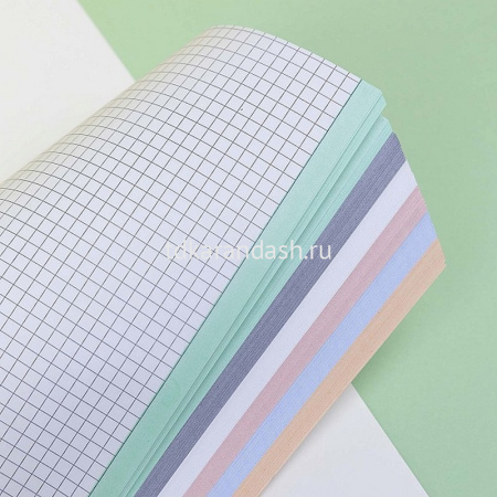 Тетрадь А5 96л клетка "Future" на спирали, многоцветный срез, перфорация на отрыв 4 дизайна от магазина "Карандаш"