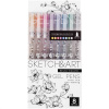 Набор гелевых ручек 8цв 0,8мм "Sketch&Art. Uni Write. Metallic" чернила металлик, корпус Soft Touch