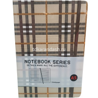 Бизнес-блокнот А5 80л "Клетка" на резинке, линия, обложка 7БЦ, резинка д/ручки, 4 цвета 5803-7 от магазина "Карандаш"