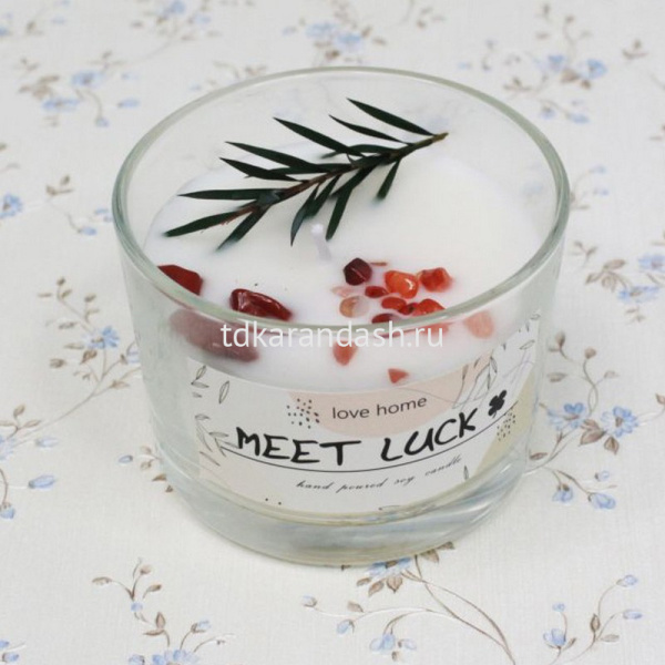 Свеча в подсвечнике ароматизированная 9х6см, 2 вида Y10537-24 от магазина "Карандаш"