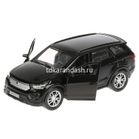 Машина "Hyundai Santafe" черная, инерционная, металл 12см (открывающиеся двери) SANTAFE-BK от магазина "Карандаш"