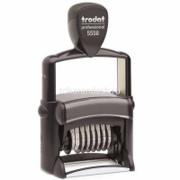 Нумератор со свободным полем 8 разрядов 56 х 33мм, высота шрифта 5мм, металлический корпус 5558PL от магазина "Карандаш"