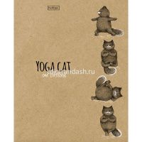 Тетрадь А5 48л клетка "Animals Yoga" на скобе крафт 5 дизайнов 48Т5В1/056512 от магазина "Карандаш"