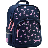 Рюкзак "Фламинго" 40х30х19см, 800гр, 2 отделения, 3 кармана, синий 12-002-078/02 от магазина "Карандаш"