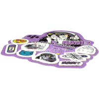 Клейкая закладка пластиковая 35х35/25х25/35х30мм 160л "Манга" цвет ассорти, фигурная 64239 от магазина "Карандаш"