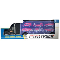 Картинка Трейлер инерционный (в комплекте 6 машинок) 39х9х12см пластик 2086001/1276 от магазина "Карандаш" Трейлер инерционный (в комплекте 6 машинок) 39х9х12см пластик 2086001/1276 от магазина "Карандаш"