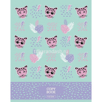 Тетрадь А5 48л клетка "Big cats" на скобе 5 дизайнов 48Т5В1/066418 от магазина "Карандаш"