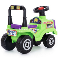 Каталка-автомобиль "Трактор Митя №2" 61х29х44см, зеленый, пластик 9196 от магазина "Карандаш"