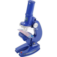 Микроскоп 10х6х19см пластик, с инструментами и подсветкой 1005583R/C2108 от магазина "Карандаш"