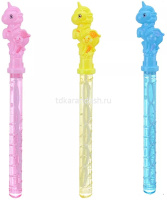 Мыльные пузыри "Единорог" 25см, 3 отверстия, 4 цвета С16756 от магазина "Карандаш"