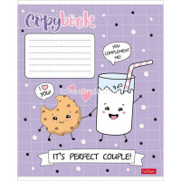 Тетрадь А5 24л клетка "Пришла еда" на скобе 5 дизайнов 24Т5В1/068344 от магазина "Карандаш"