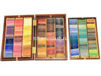 Пастель 268 цветов в деревянном пенале от магазина "Карандаш"