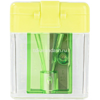 Точилка 1 отв. "Deli" с контейнером, пластик, цвет ассорти Е0574 от магазина "Карандаш"