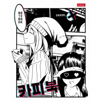 Тетрадь А5 48л клетка "Аниме_комикс" на скобе 5 дизайнов 082370 от магазина "Карандаш"