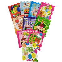 Открытка "С Днем Рождения" мини формат 58х70мм 30 видов Y6591-18 от магазина "Карандаш"