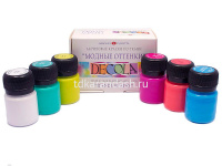 Набор красок д/ткани 6*20мл "Модные оттенки" Декола 41411200 от магазина "Карандаш"