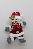 Украшение подвесное Дед Мороз, Снеговик, Олень 20х13см текстиль, 3 вида Y9868-24 от магазина "Карандаш"