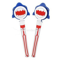 Мыльные пузыри "Животные" 39см, 5 отверстий, 3 цвета, с хлопушкой Y9757-19 от магазина "Карандаш"