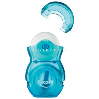 Точилка 1 отв. "Loopy 2в1" с контейнером и ластиком, пластик, 4 цвета 049111 от магазина "Карандаш"