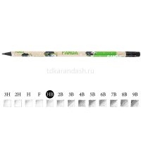 Карандаш чернографитный "Kids. Панда" HB, с ластиком, трехгранный, пластиковый корпус 21-0072/06 от магазина "Карандаш"