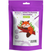 Алмазная мозаика 11х9,5см "Красная панда" на магните полная выкладка ALVM-107 от магазина "Карандаш"